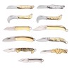 Mini foldable pocket knife - carved patterns - stainless steelKnives & Multitools