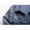 Vintage short denim jacket - with diamonds / holesJackets