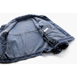 Vintage short denim jacket - with diamonds / holesJackets