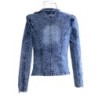 Fashionable short denim jacket - with sequins / crystals - slimJackets