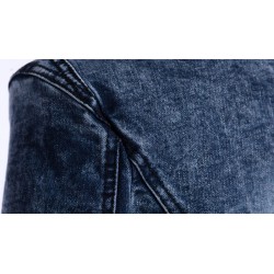 Fashionable short denim jacket - with sequins / crystals - slimJackets