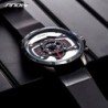 SINOBI - stylish creative quartz watch - rubber strapWatches