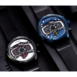 SINOBI - stylish creative quartz watch - rubber strapWatches