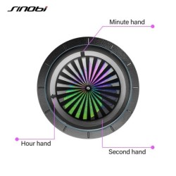 SINOBI - creative quartz watch - colorful dial - stainless steel mesh strapWatches