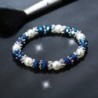 Stylish bracelet - with colorful rhinestones / pearlsBracelets