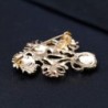 Elegant golden brooch - with colorful sunflowersBrooches