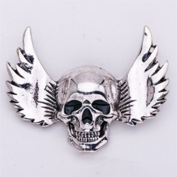 Punk style brooch - skull / wingsBrooches