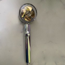 Modern shower head - water saving - 360 rotating - with a small fan - filterShower Heads