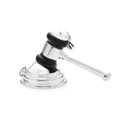 Judge's brooch - court hammerBrooches