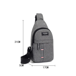 Fashionable multifunctional bag - for waist / shoulder - with earphones jack holeBags