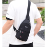 Fashionable multifunctional bag - for waist / shoulder - with earphones jack holeBags