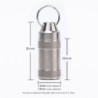 Medicine / pills storage box - waterproof container - with key ring - titanium alloyKeyrings