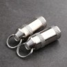 Medicine / pills storage box - waterproof container - with key ring - titanium alloyKeyrings
