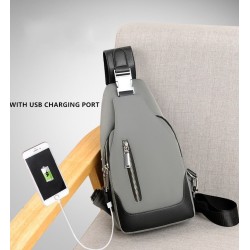 Luxurious chest / shoulder bag - backpack - USB charging port - waterproof - unisexBackpacks