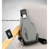 Luxurious chest / shoulder bag - backpack - USB charging port - waterproof - unisexBackpacks