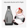 Luxurious chest / shoulder bag - backpack - USB charging port - waterproof - unisexBackpacks