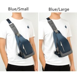 Luxurious chest / shoulder bag - backpack - USB charging port - waterproof - unisexBackpacks