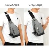 Luxurious chest / shoulder bag - backpack - USB charging port - waterproof - unisexBackpacks