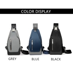 Luxurious chest / shoulder bag - backpack - USB charging port - waterproof - unisexBackpacks