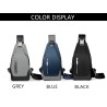 Luxurious chest / shoulder bag - backpack - USB charging port - waterproof - unisexBackpacks