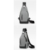Luxurious chest / shoulder bag - backpack - USB charging port - waterproof - unisexBackpacks