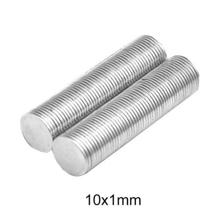 N35 - neodymium magnet - round disc - 10mm * 1mm - 50 - 1000 piecesN35