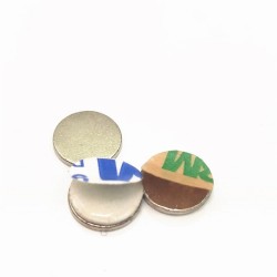 N42 - neodymium magnet - strong round disc - with 3M adhesive - 10mm x 1mm - 10 - 100 piecesN40