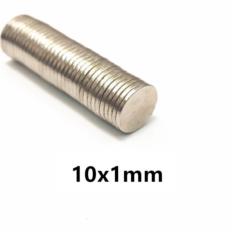 N42 - neodymium magnet - strong round disc - 10mm x 1mm - 10 - 500 piecesN40