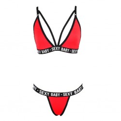 Bra / g-strings - sexy lingerie set - SEXY BABY lettersLingerie