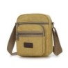 Stylish canvas shoulder bag - with zippersBags