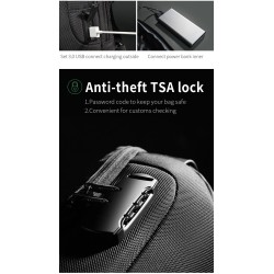 Multifunction backpack - chest / shoulder bag - anti-theft lock - waterproofBags