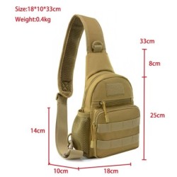 Tactical shoulder / chest bag - small backpack - camouflage designBags