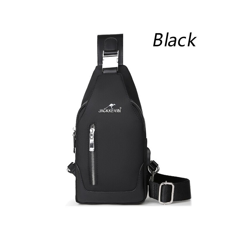Multifunction backpack - shoulder / chest bag - USB charging port - earphones hole - waterproofBackpacks
