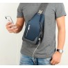 Multifunction backpack - shoulder / chest bag - USB charging port - earphones hole - waterproofBackpacks