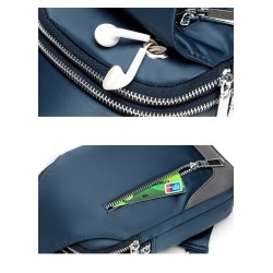 Multifunction backpack - shoulder / chest bag - USB charging port - earphones hole - waterproofBackpacks