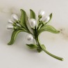 Olive branch with pearls - stylish broochBrooches
