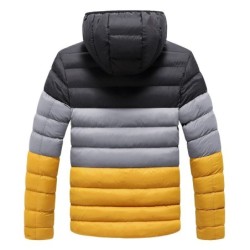 Down warm jacket - with hood - windproof - slim fitJackets