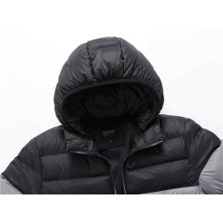 Down warm jacket - with hood - windproof - slim fitJackets