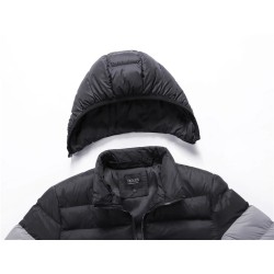 Down warm jacket - with hood - windproof - slim fitJackets