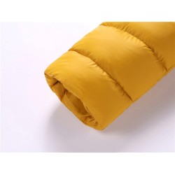 Down warm jacket - with hood - windproof - slim fitJackets