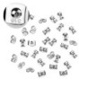 Earring back stopper - nut - 316L stainless steel - 100 piecesEarrings