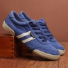 Classic men's shoes - flat canvas sneakers - round toe - lace upShoes