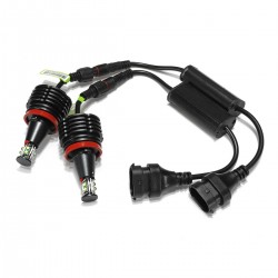 80W H8 LED Angel-Eyes lights - ERROR FREE - for BMW E92 E93 E63 E70 X5H8