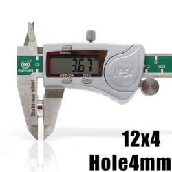 N35 - Neodymium magnet - round countersunk - 12 * 4 mm with 4mm holeN35
