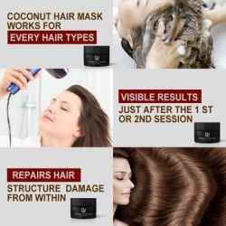 Coconut oil hair mask - repair - restore damaged hair - 50 mlHair