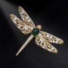 Fashionable crystal dragonfly broochBrooches