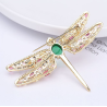 Fashionable crystal dragonfly broochBrooches