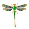 Colorful crystal dragonfly broochBrooches