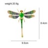 Colorful crystal dragonfly broochBrooches