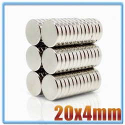 N35 - neodymium magnet - strong round disc - 20mm * 4mmN35